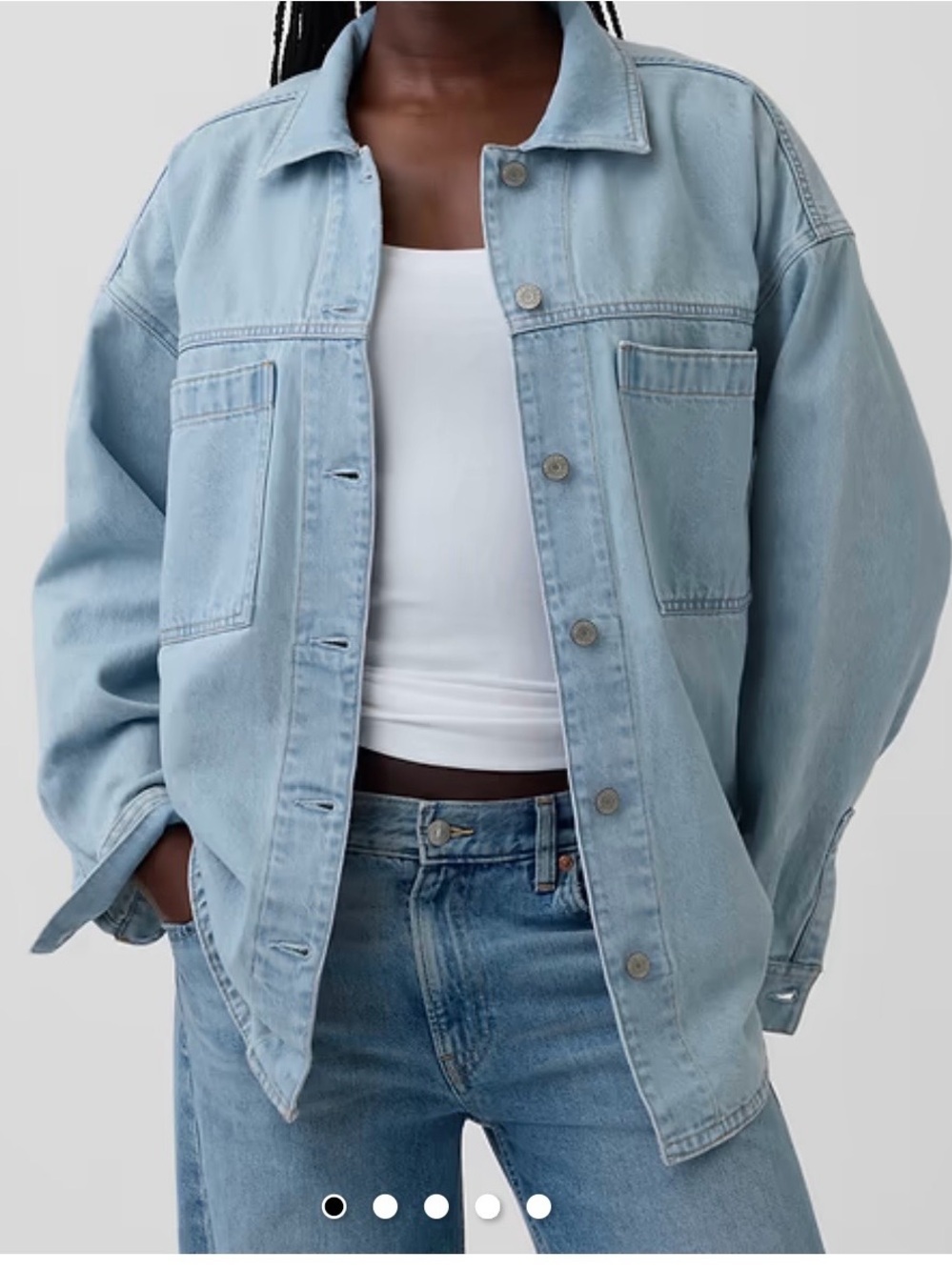 Gap Oversized Denim Shirt Jacket-SZ L